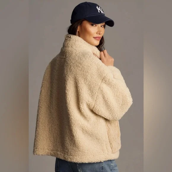 NWT Blank NYC Fuzzy Wuzzy Sherpa trucker jacket